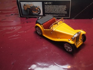 The MG TC model with the top down